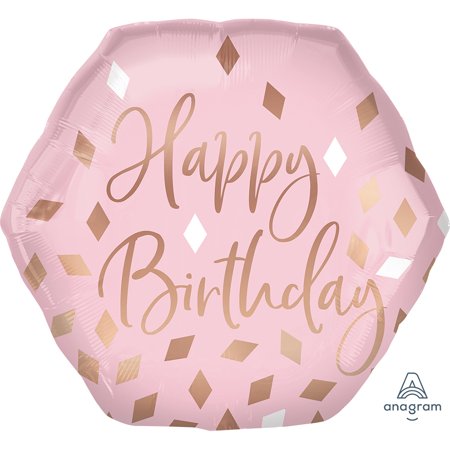 23" Blush Birthday SuperShape™ Balloon