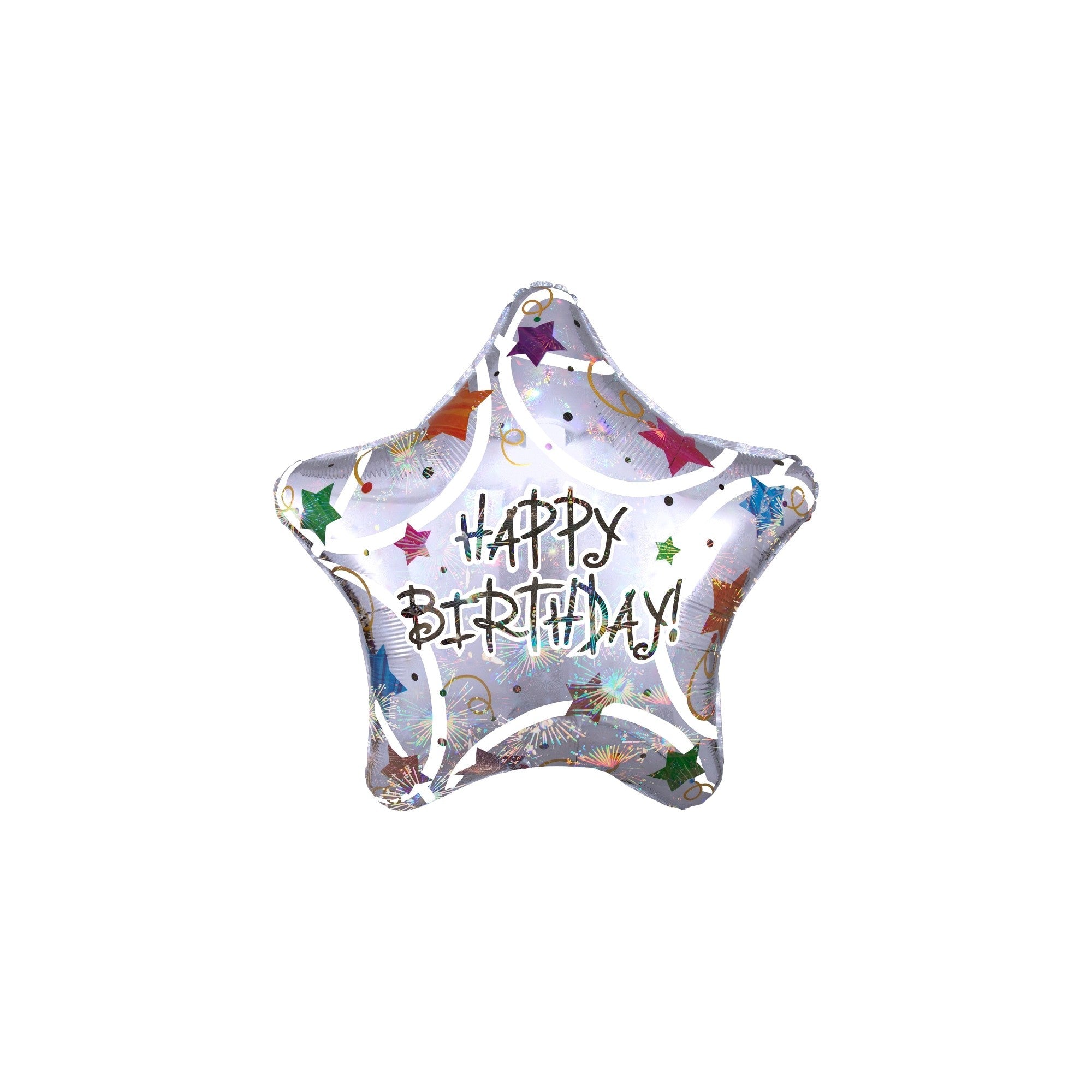 32" HB STAR HOLO Design Balloon