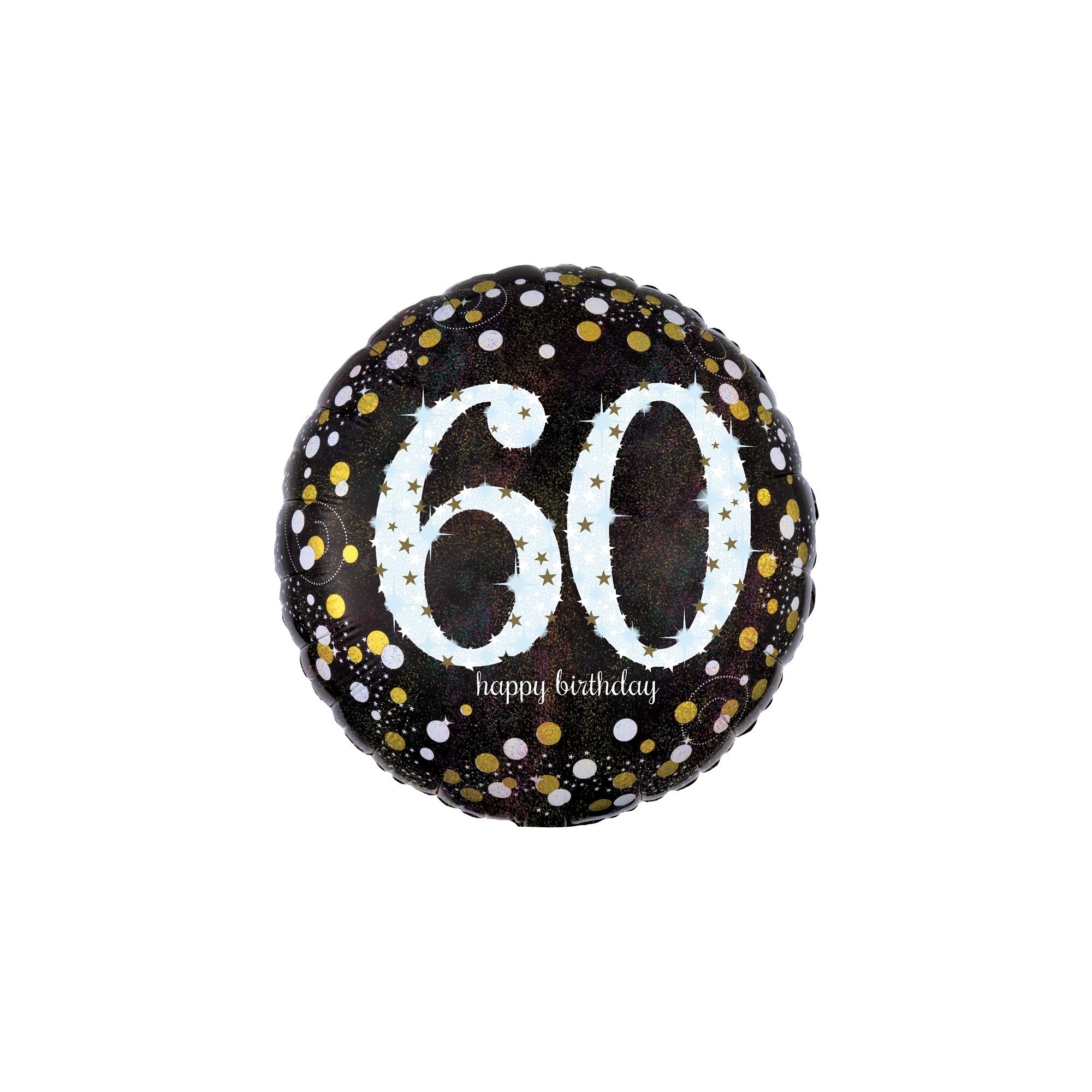 17" birthday black sparkle 60th