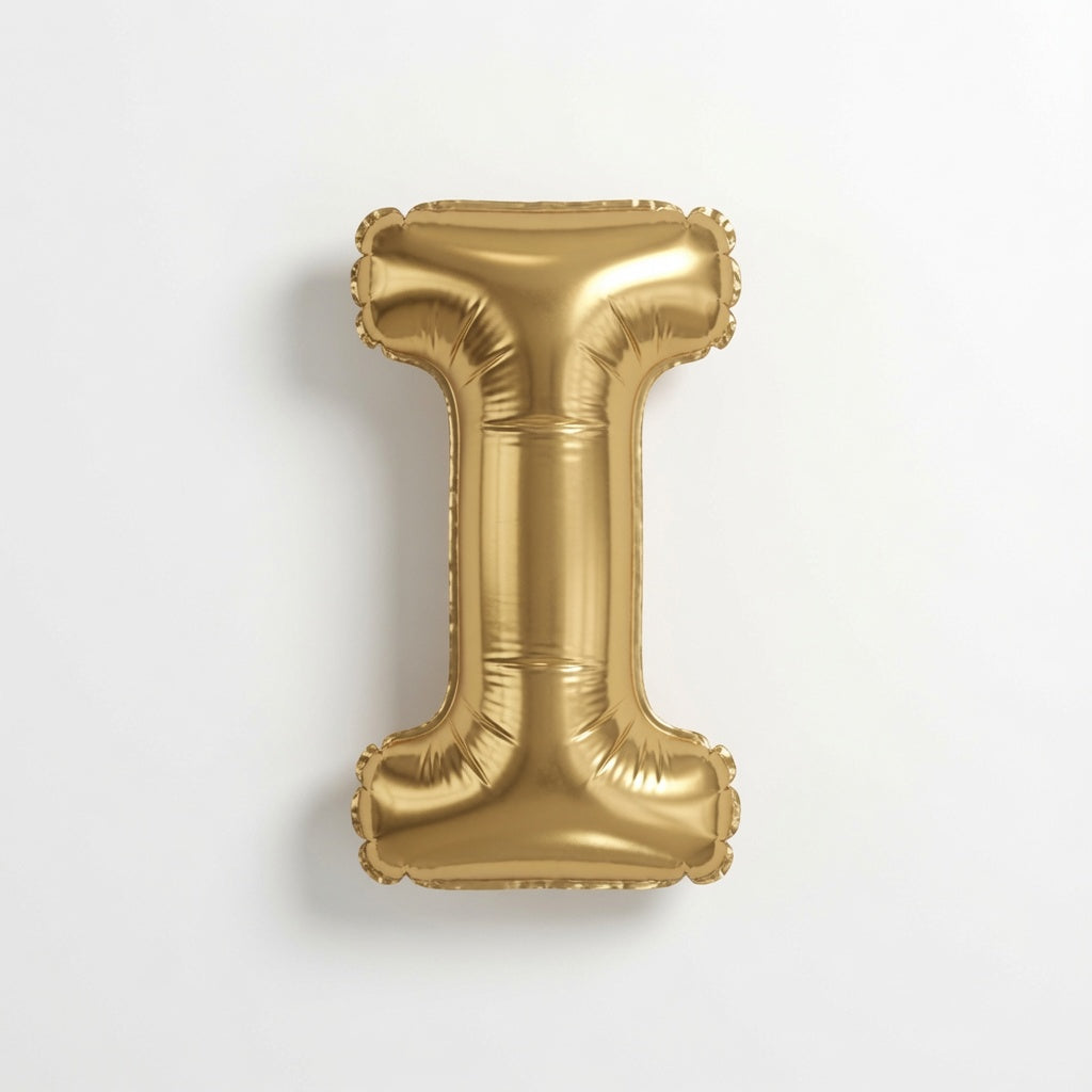 Gold Foil Letter I