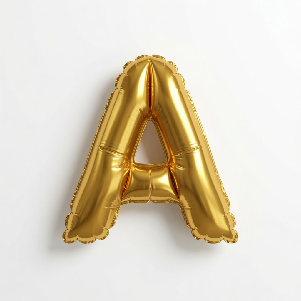 MINI GLD AIR FILLED BLLN LTR A