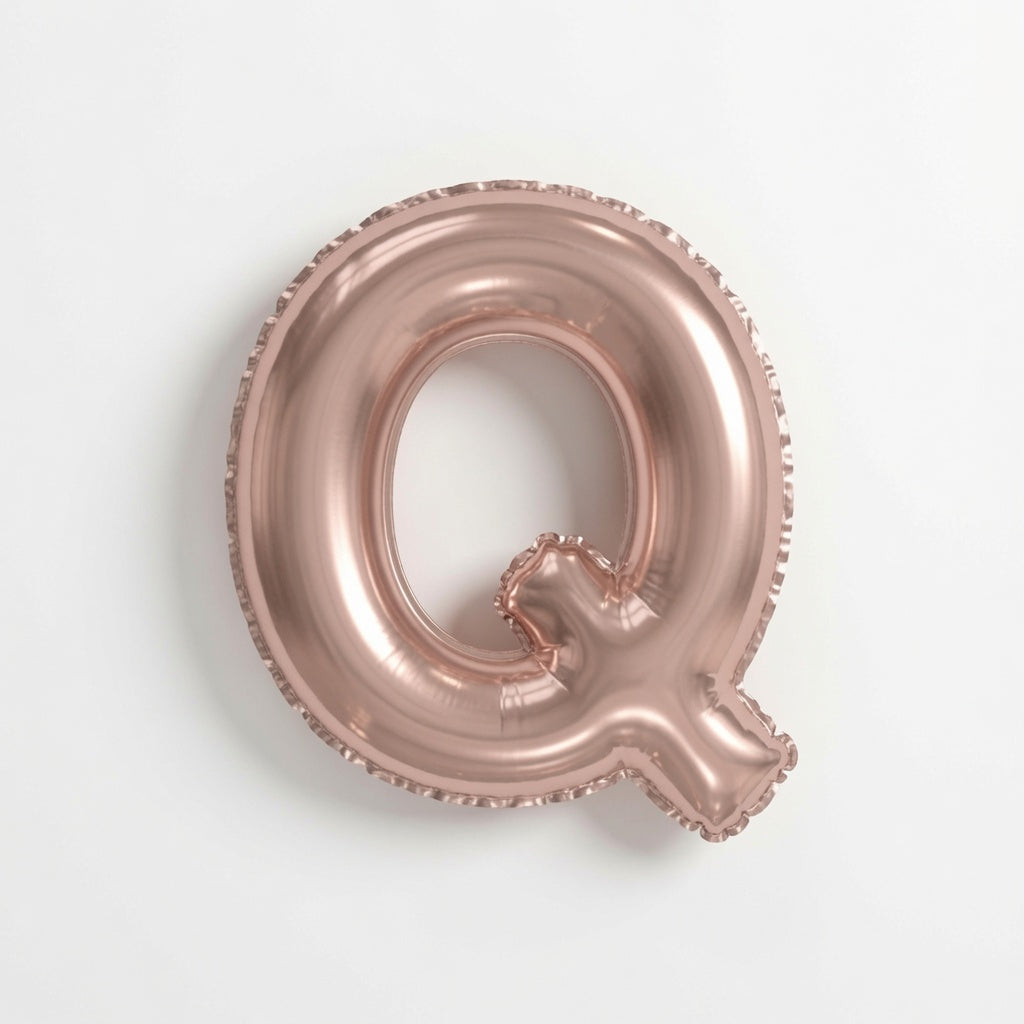 MINI ROSE GLD A/F BLLN LTR Q