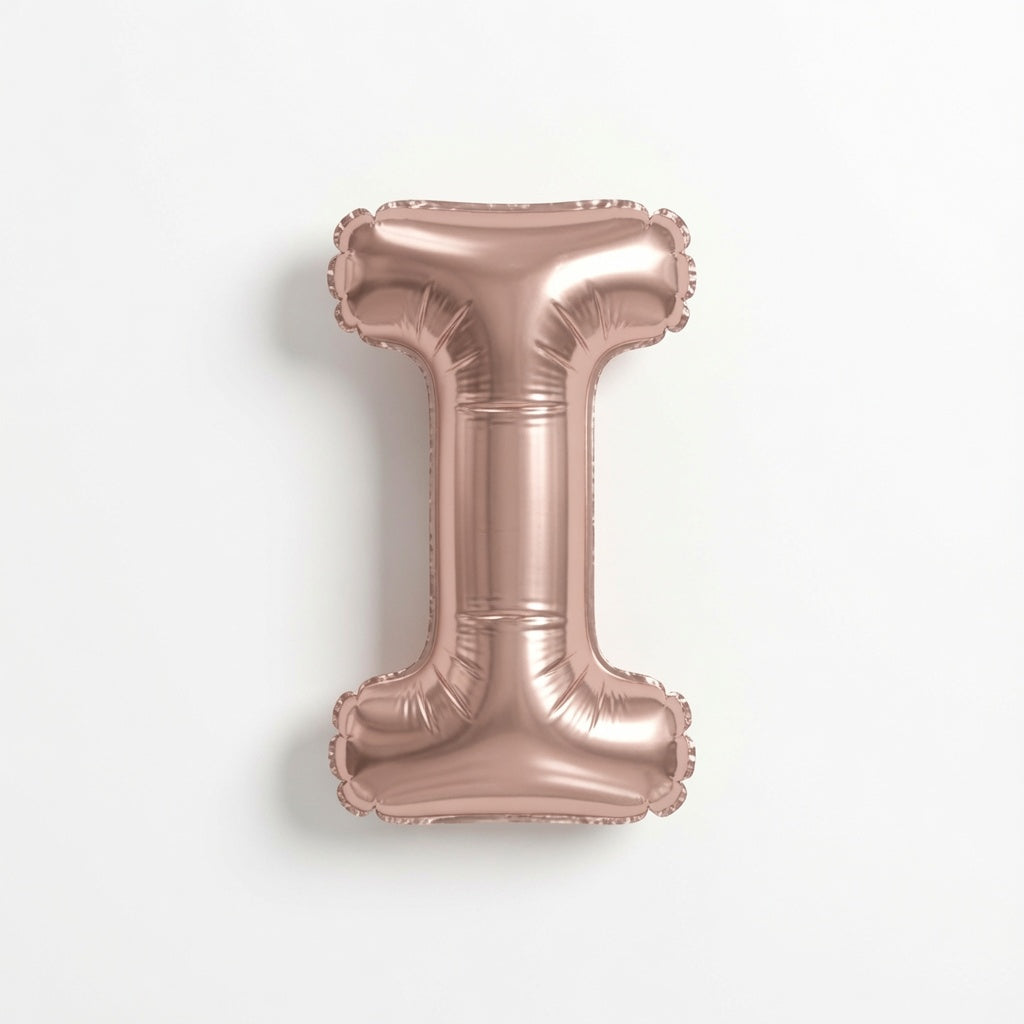 Rose Gld letter I