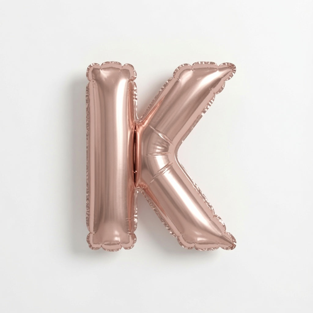 Rose Gld Letter K