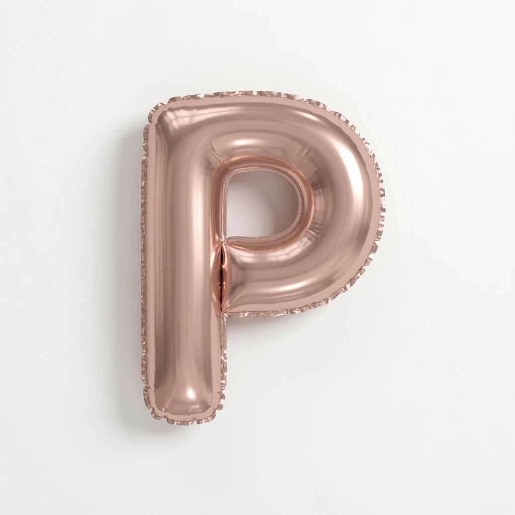 Rose Gld Letter P