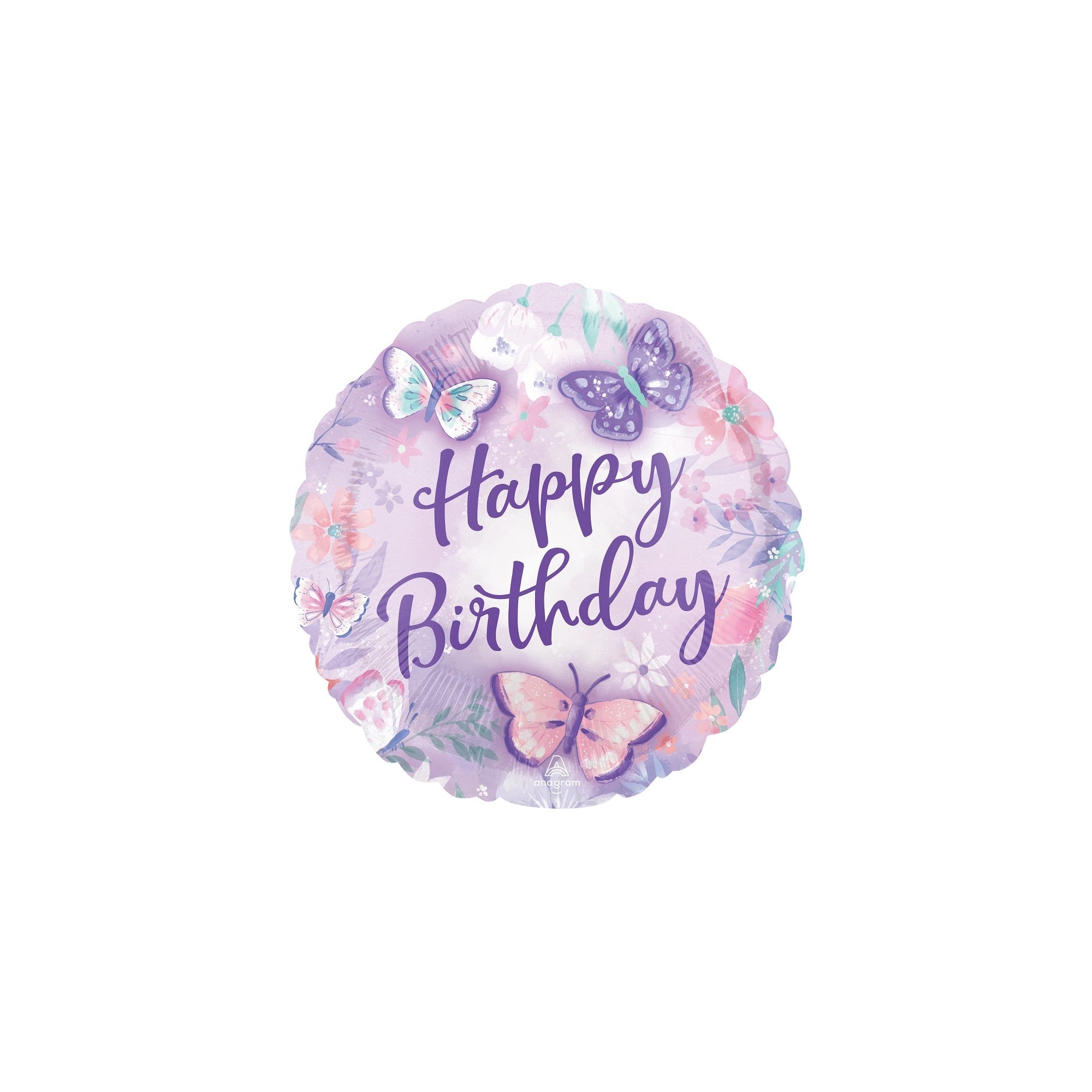 17" HB Lavender w/Butterflies