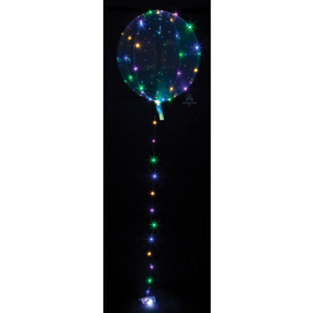 18" Multi-Color LED Lighted Crystal Clearz™ Balloon