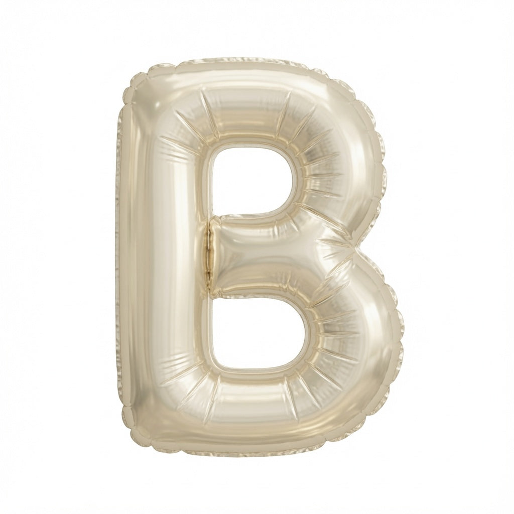 190 WHT/GLD SS BLLN LTR B