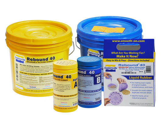 Smooth-On Rebound 40 Brush-On Silicone Rubber - Trial Unit (2 lb)