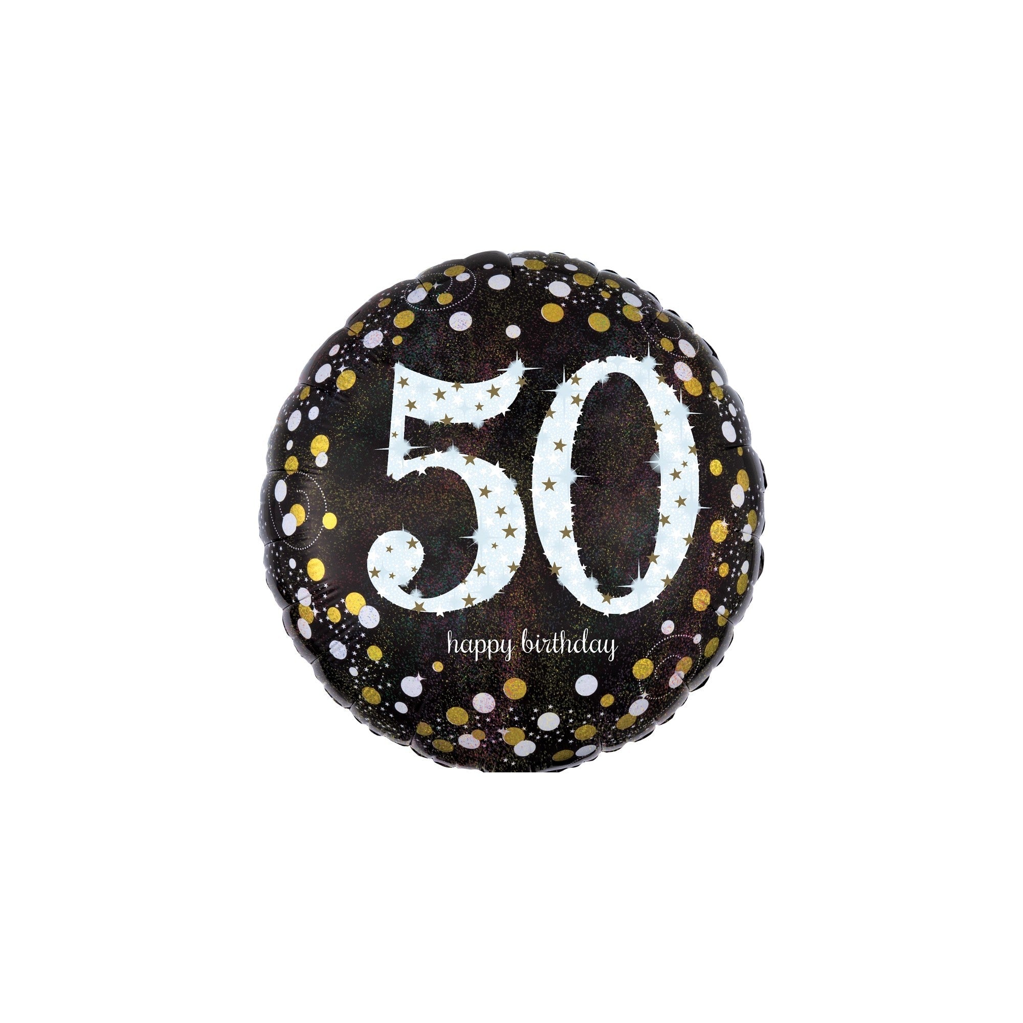 17" birthday black sparkle 50th