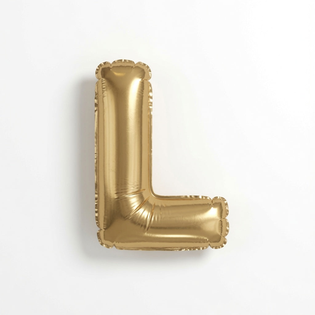 Gold Foil Letter L