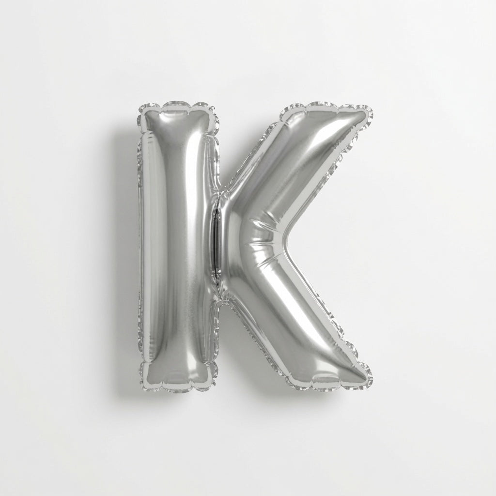 Mini Silver Letter K