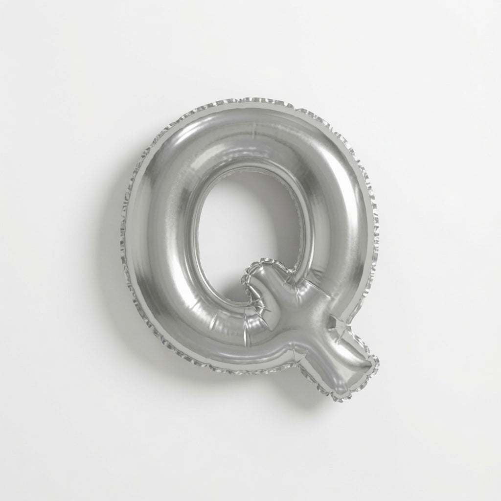 Mini Silver Letter Q