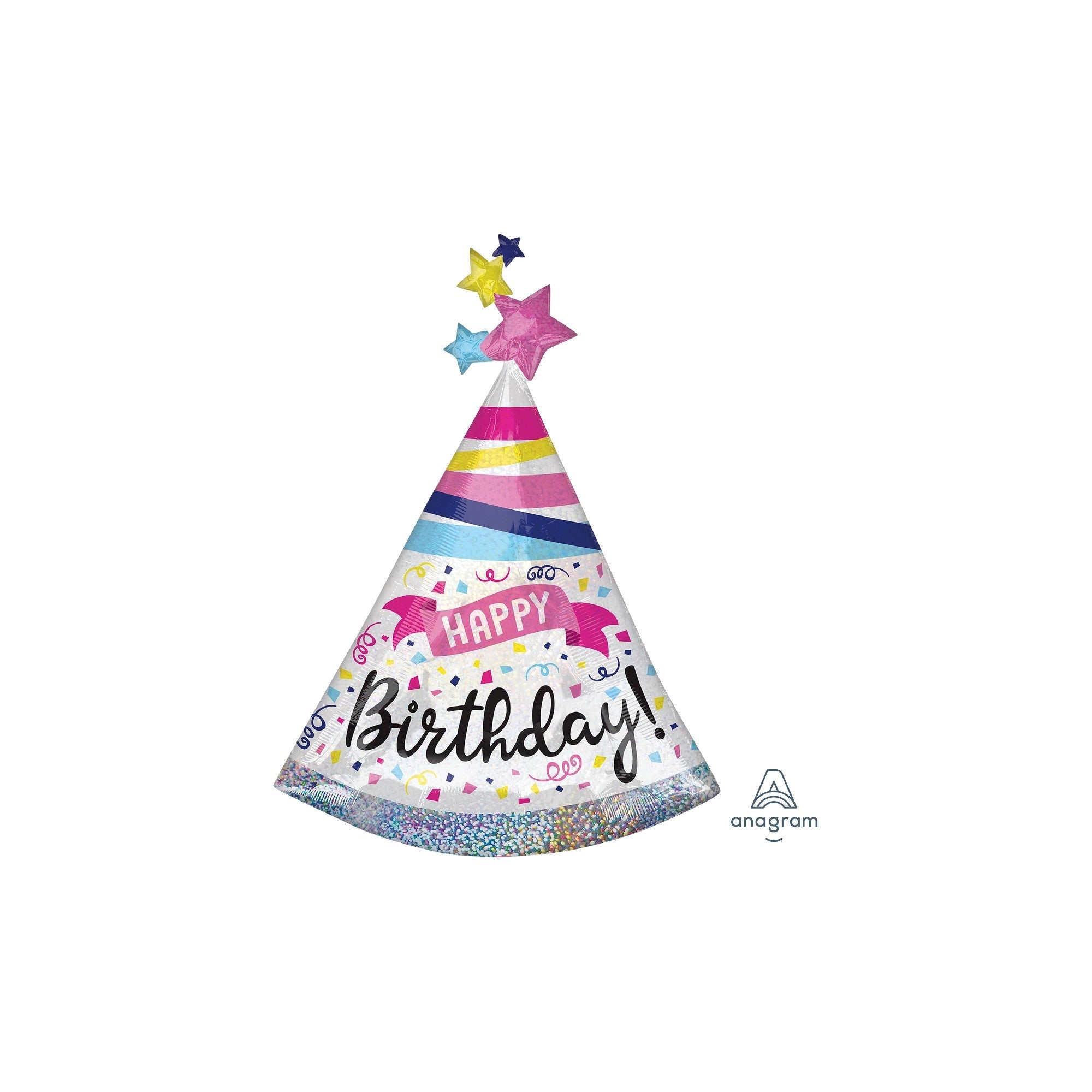 36" Shape HB Sparkle Banner Foil Balloon