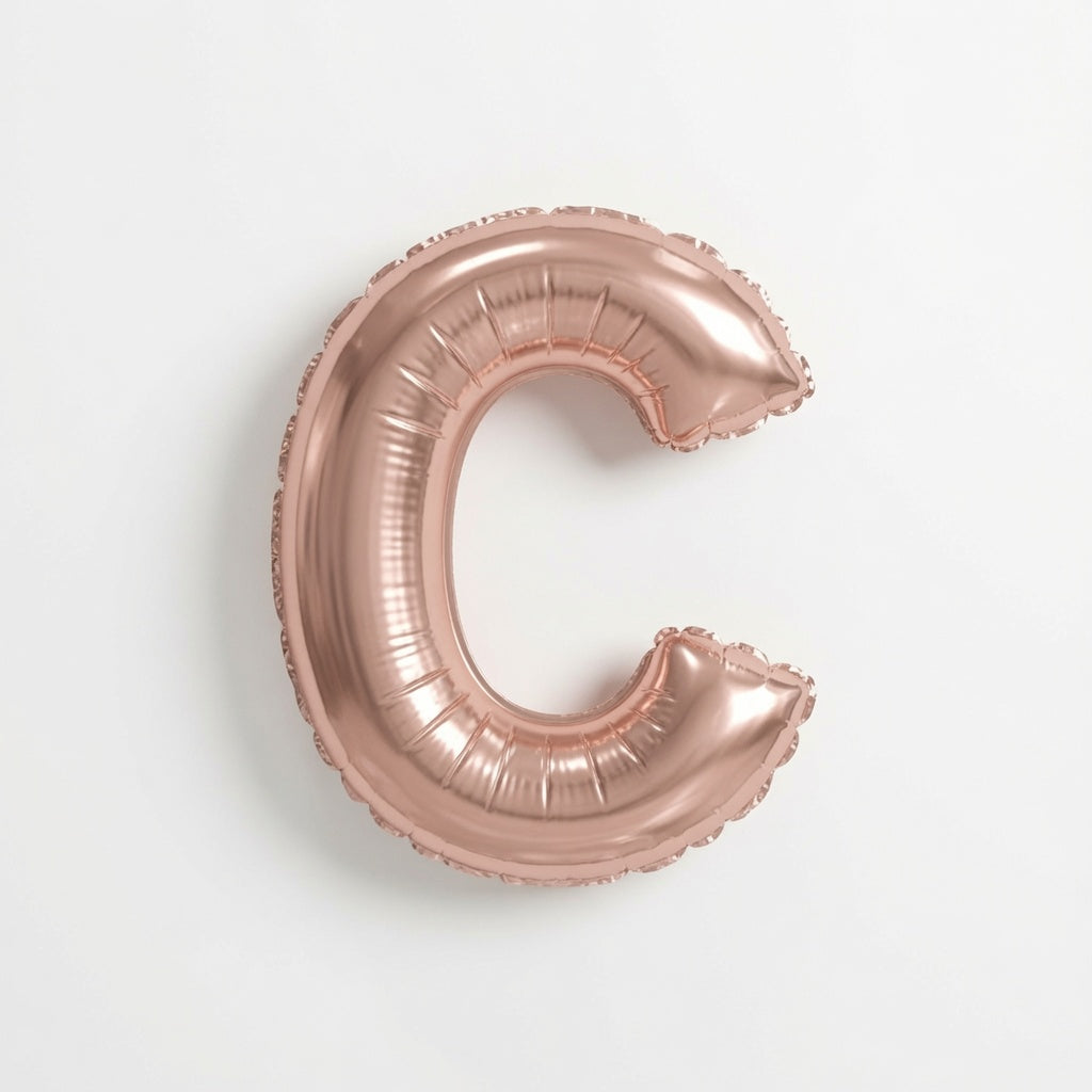 Rose Gld Letter C