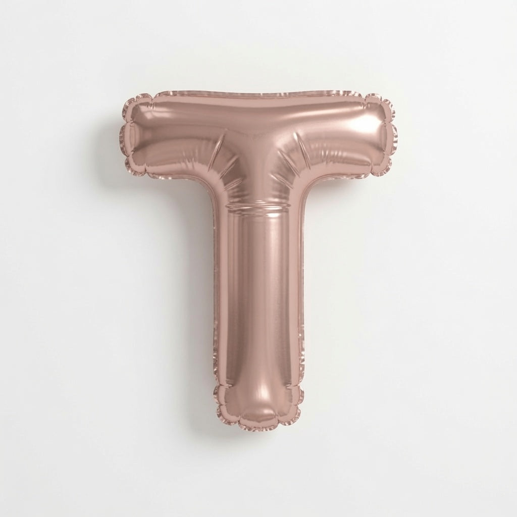 Rose Gld Letter T