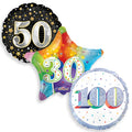 Prismatic Birthday Balloon 18in