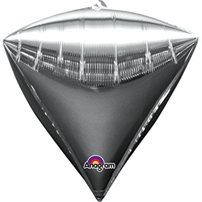 17" UltraShape® Diamondz® Balloon - Silver