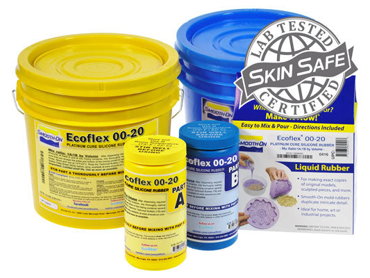Smooth-On Ecoflex 00-20 Silicone Rubber - Trial Unit (2 lb)