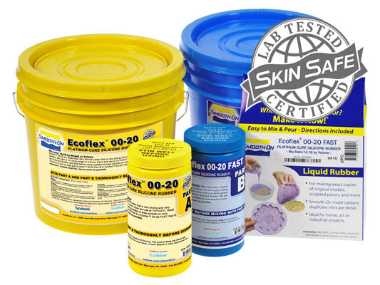 Smooth-On Ecoflex 00-20 FAST Silicone Rubber - Trial Unit (2 lb)