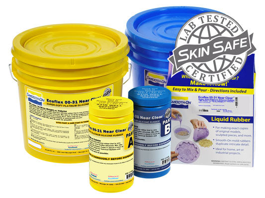 Smooth-On Ecoflex 00-31 Near Clear Silicone Rubber - Trial Unit (2 lb)