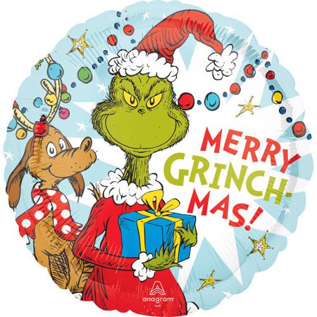18" Grinch Christmas Standard Balloon