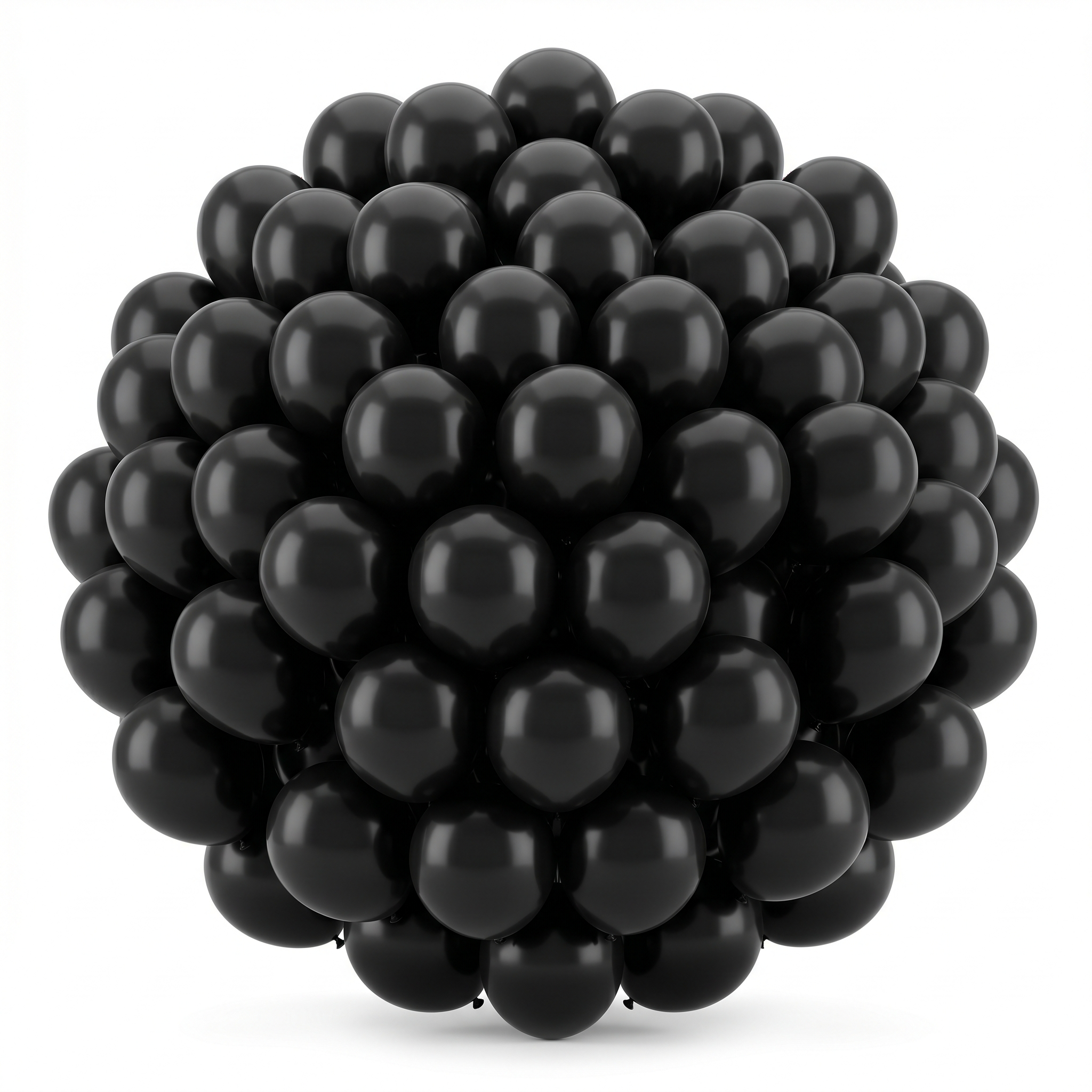100CT 12IN BLK LTX BLLN