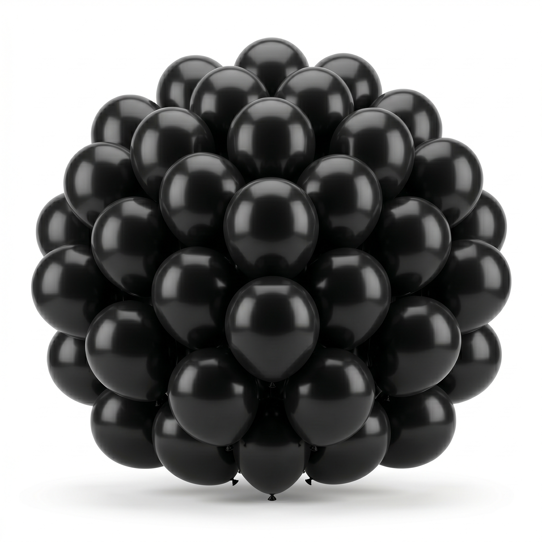 50CT 5IN BLK LTX BLLN