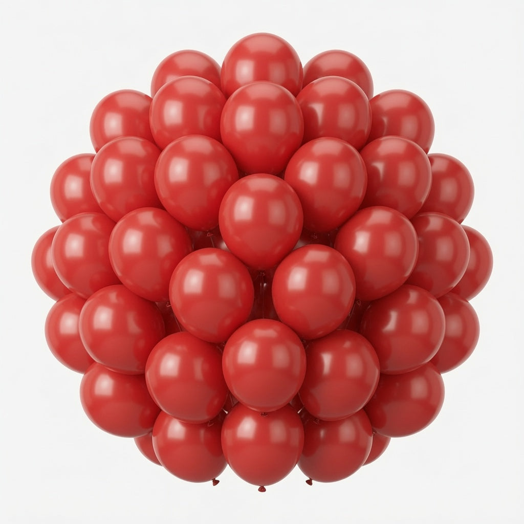 72CT 12IN RED PRL LTX BLLN